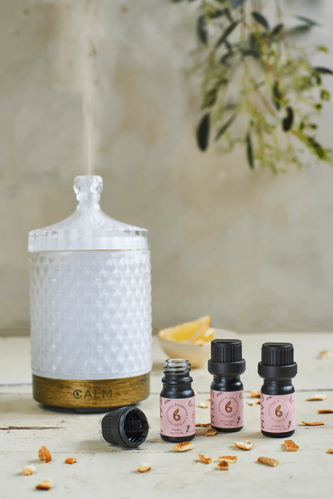 Aroma Diffuser with our Live Calm Oil Set