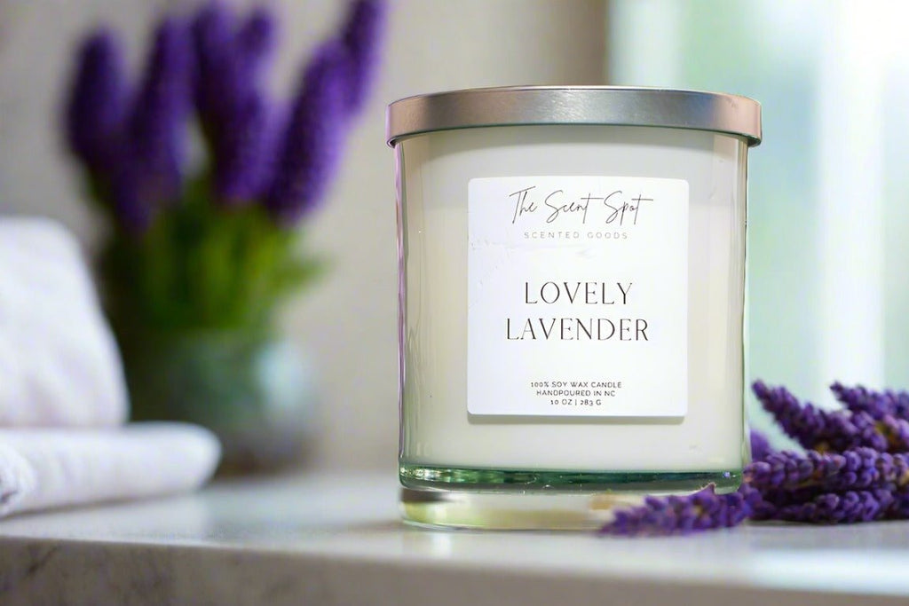 Lovely Lavender Candle with Chamomile and Eucalyptus