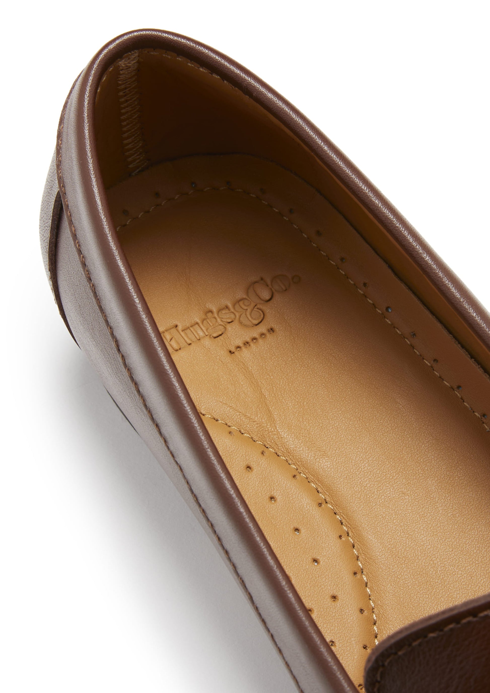 Women's Brown Leather Penny Loafers