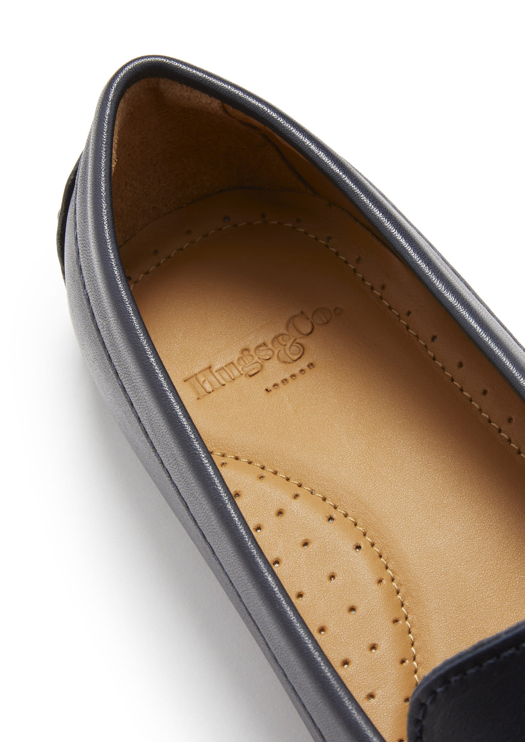 Women's Navy Penny Driving Loafers