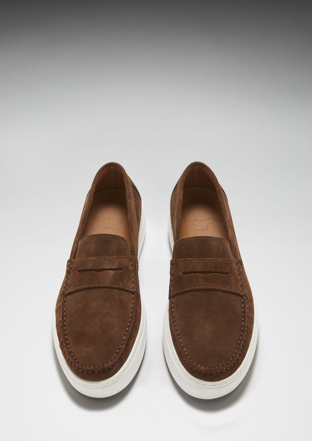Brown Suede Slip On Sneaker Loafers