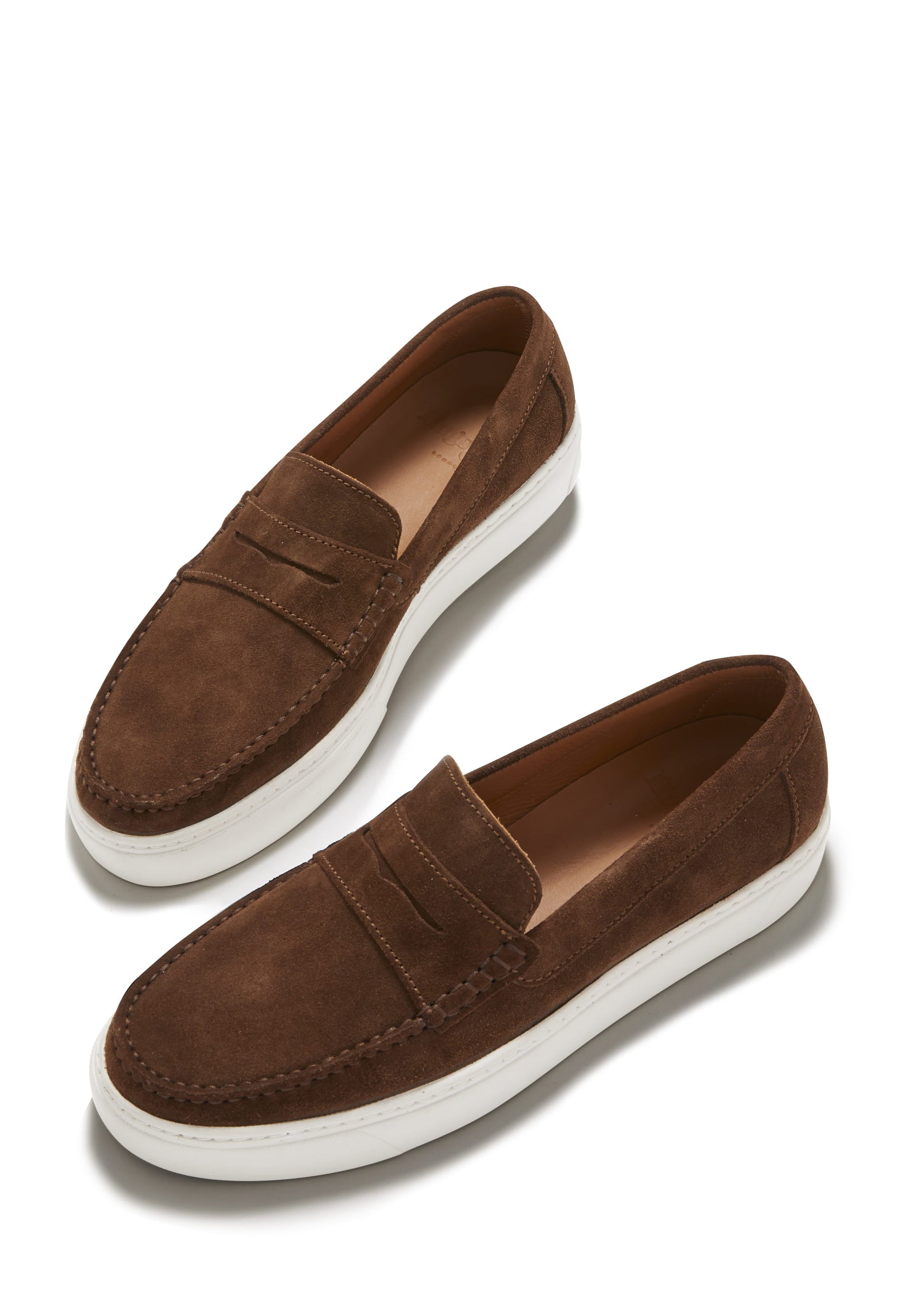 Brown Suede Slip On Sneaker Loafers
