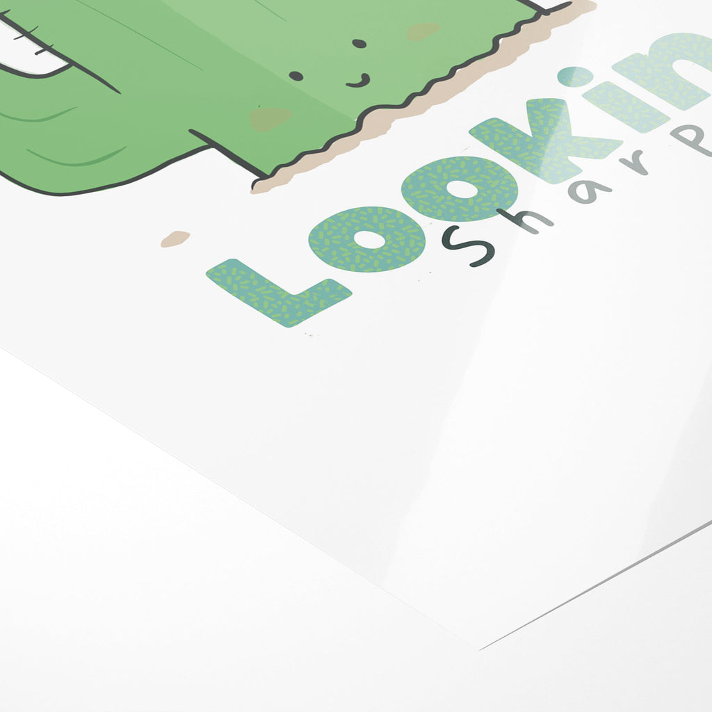 Looking Sharp A Cute Cactus Art Print