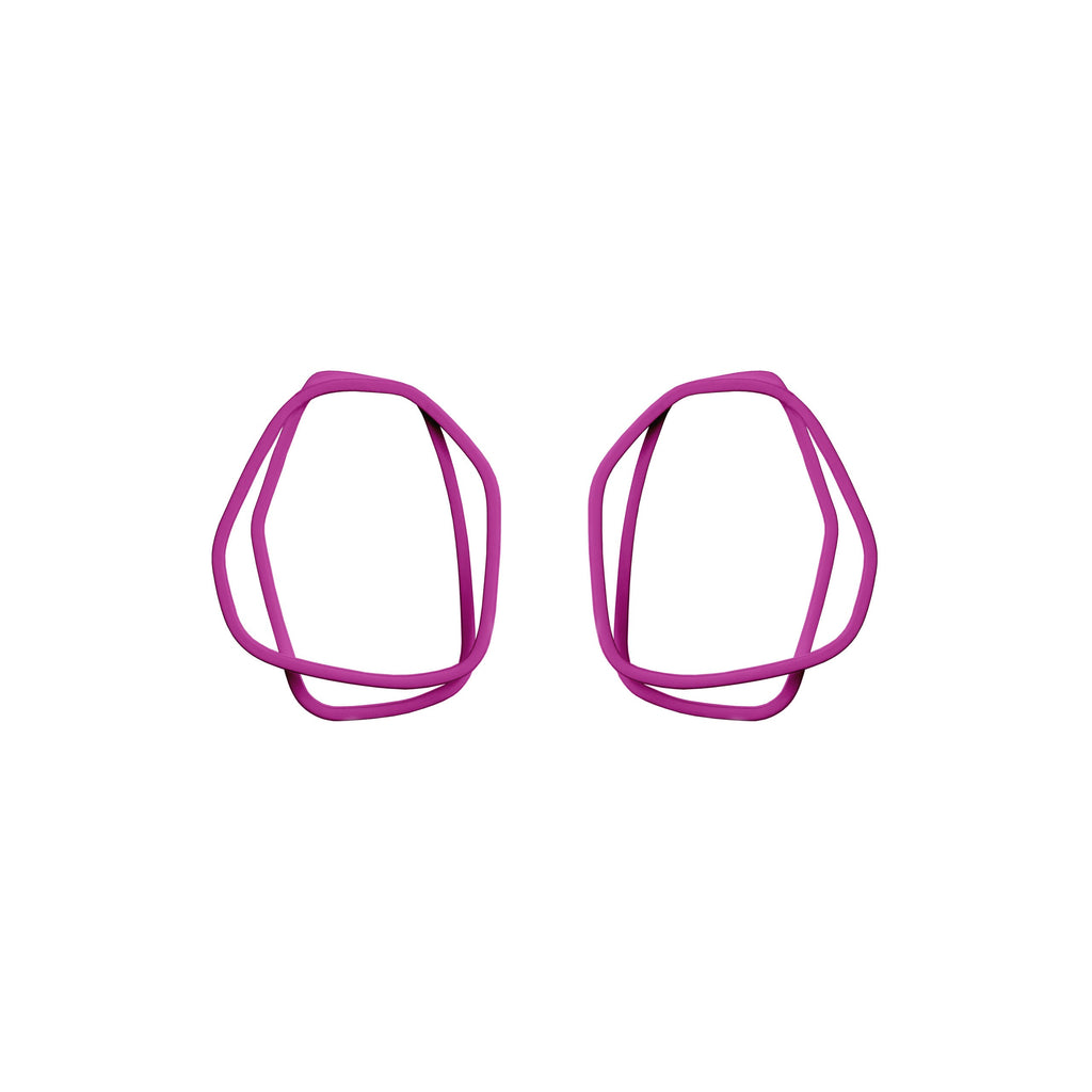 LOOPS Organic Shaped Colorful Earrings - Lightweight & Handcrafted by Lisa Kroeber Jewellery by Lisa Kroeber Jewellery at www.brixbailey.com