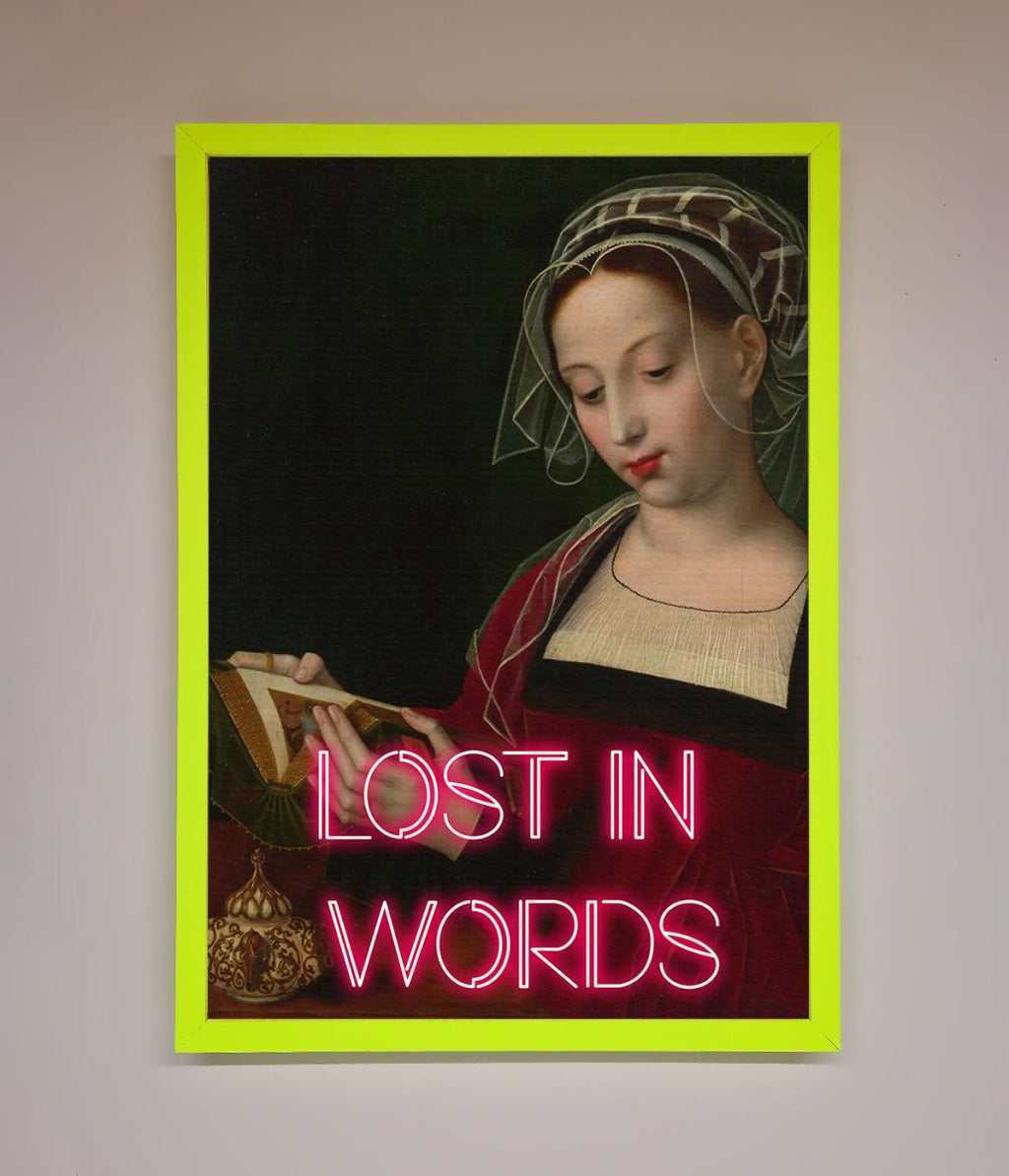 Lost In Words Medieval Framed Poster