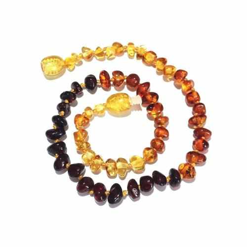 Adult Rainbow Baltic Amber Necklace Handmade