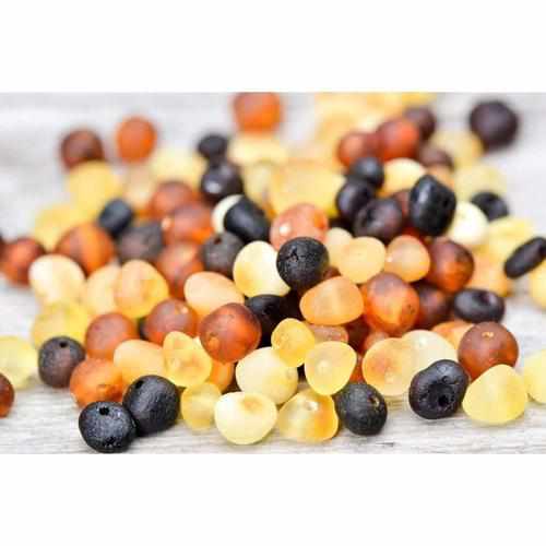 Child Shingle Raw Mixed Baltic Amber Anklet