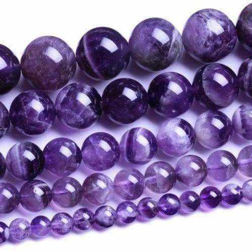 Child's Blackberry Baltic Amber and Amethyst Bead Necklace