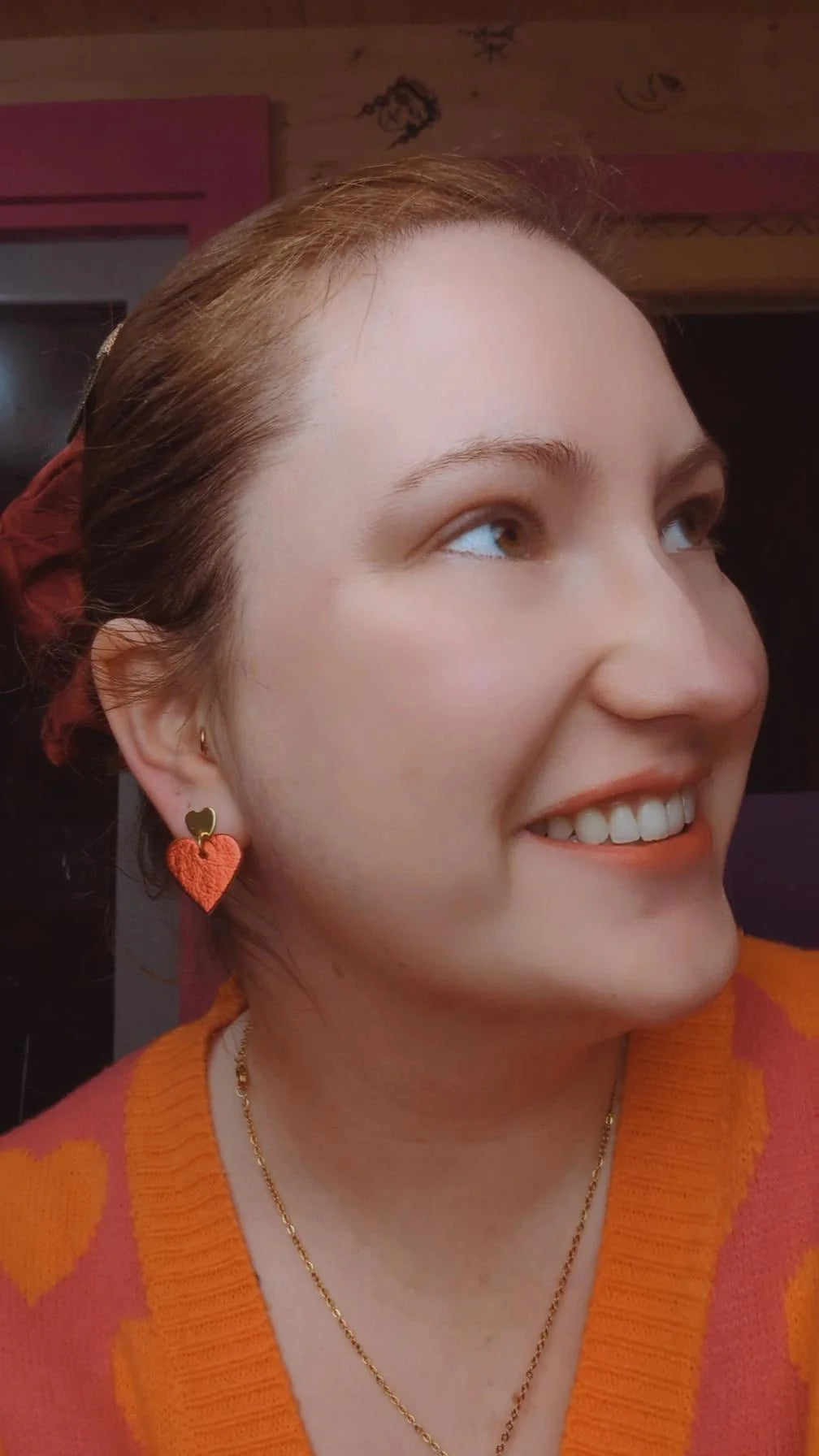 Lovestruck Leigh mini heart stud earrings