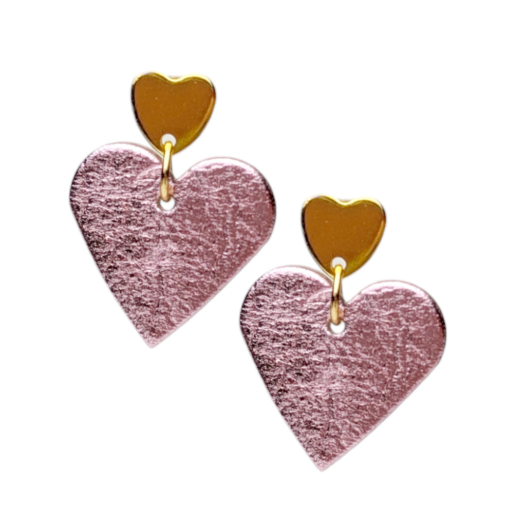 Lovestruck Leigh mini heart stud earrings