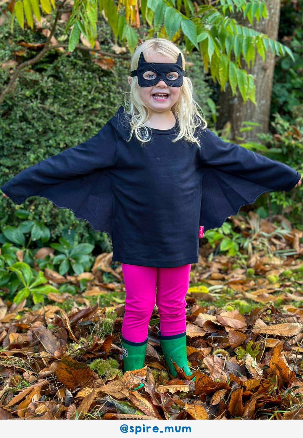 Organic Batwing T-Shirt and Mask Costume Set