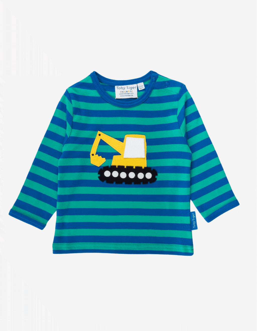 Organic Digger Applique Long Sleeved T Shirt for Kids