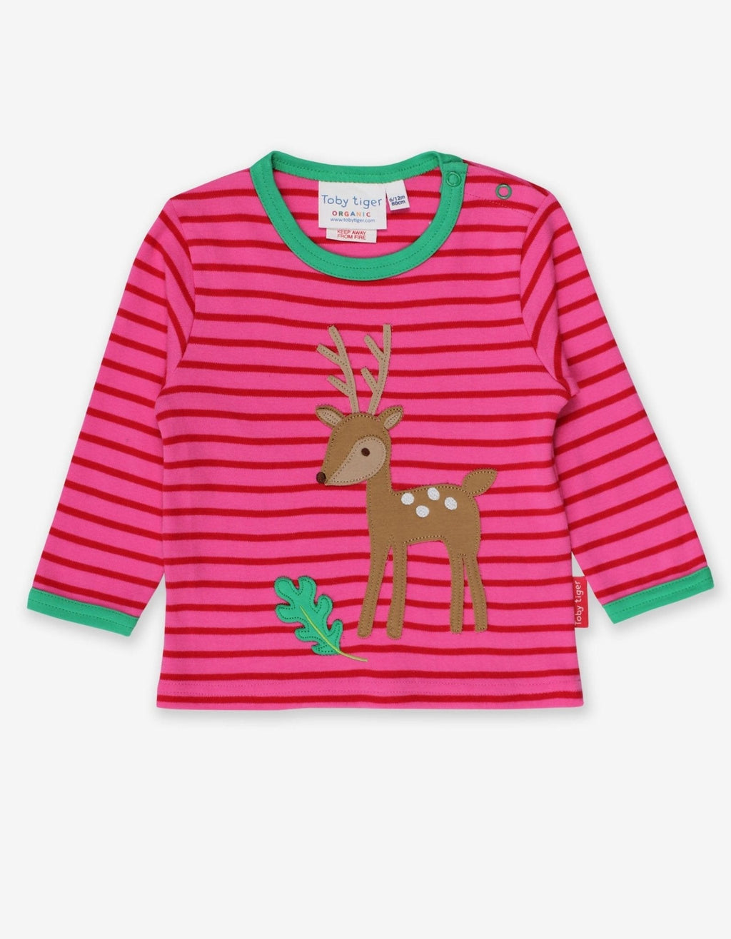 Organic Fawn Applique Long Sleeved T Shirt