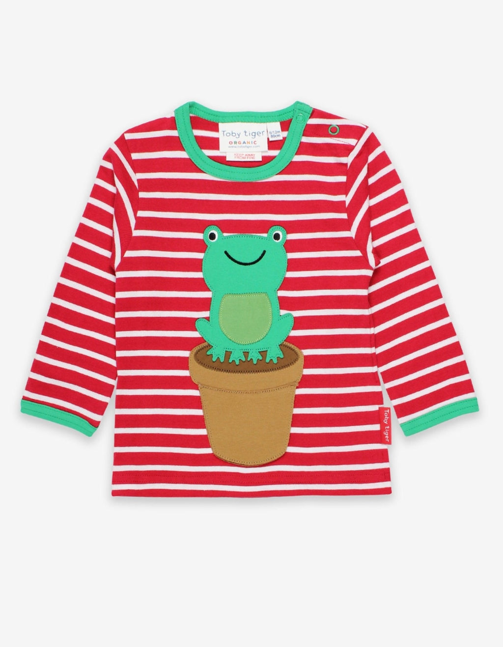 Organic Frog Applique Long Sleeved T Shirt
