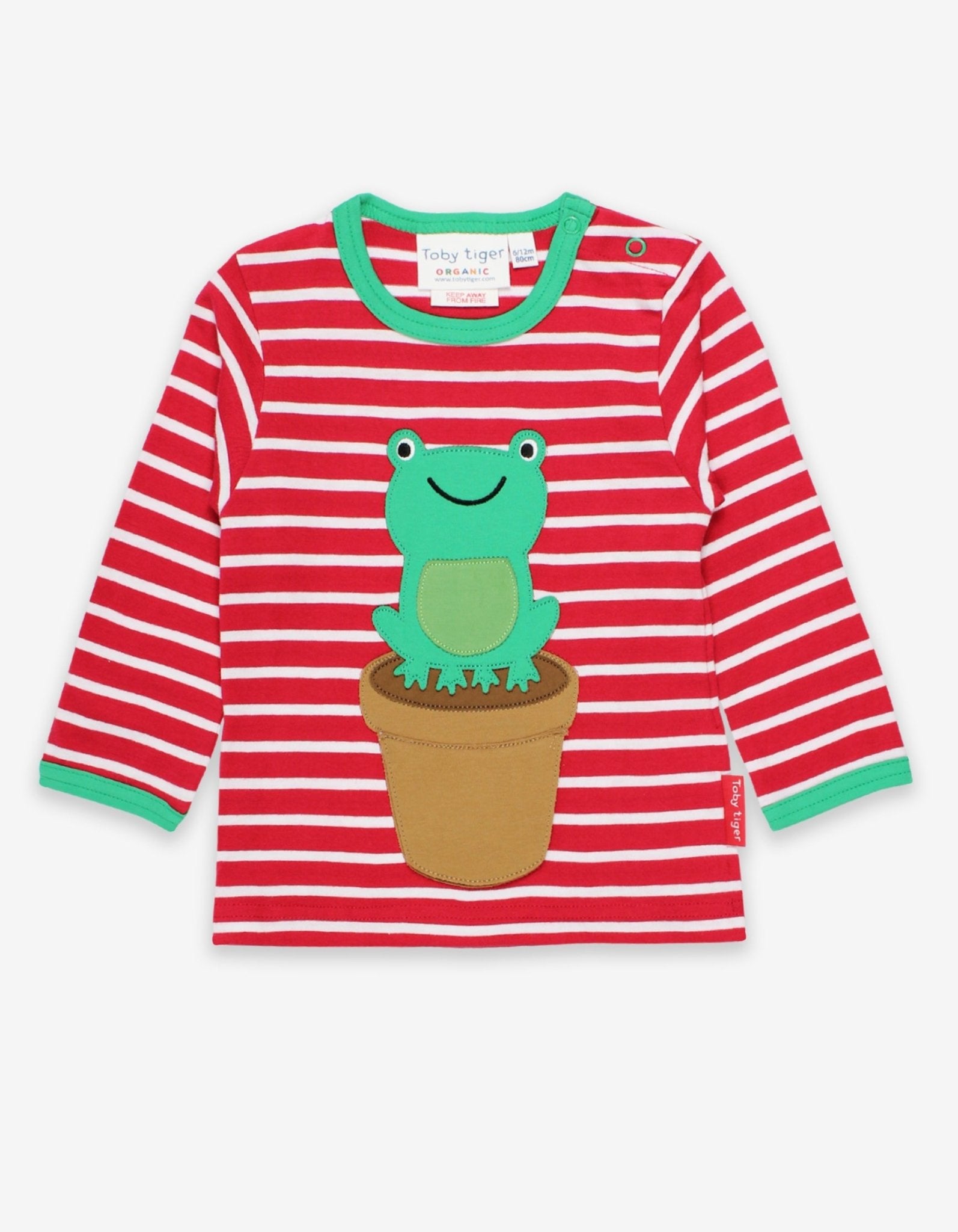 Organic Frog Applique Long Sleeved T Shirt