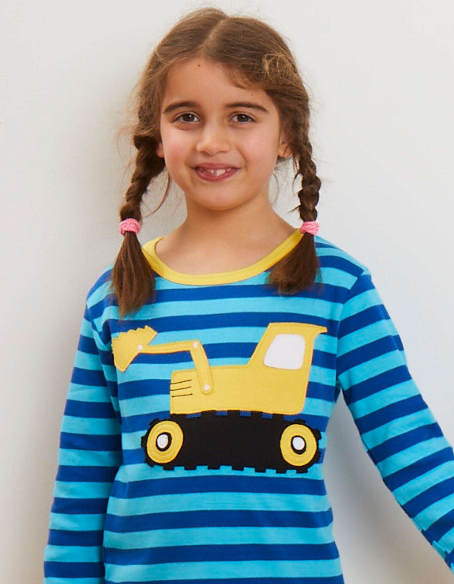 Organic Digger Applique Long Sleeved T Shirt