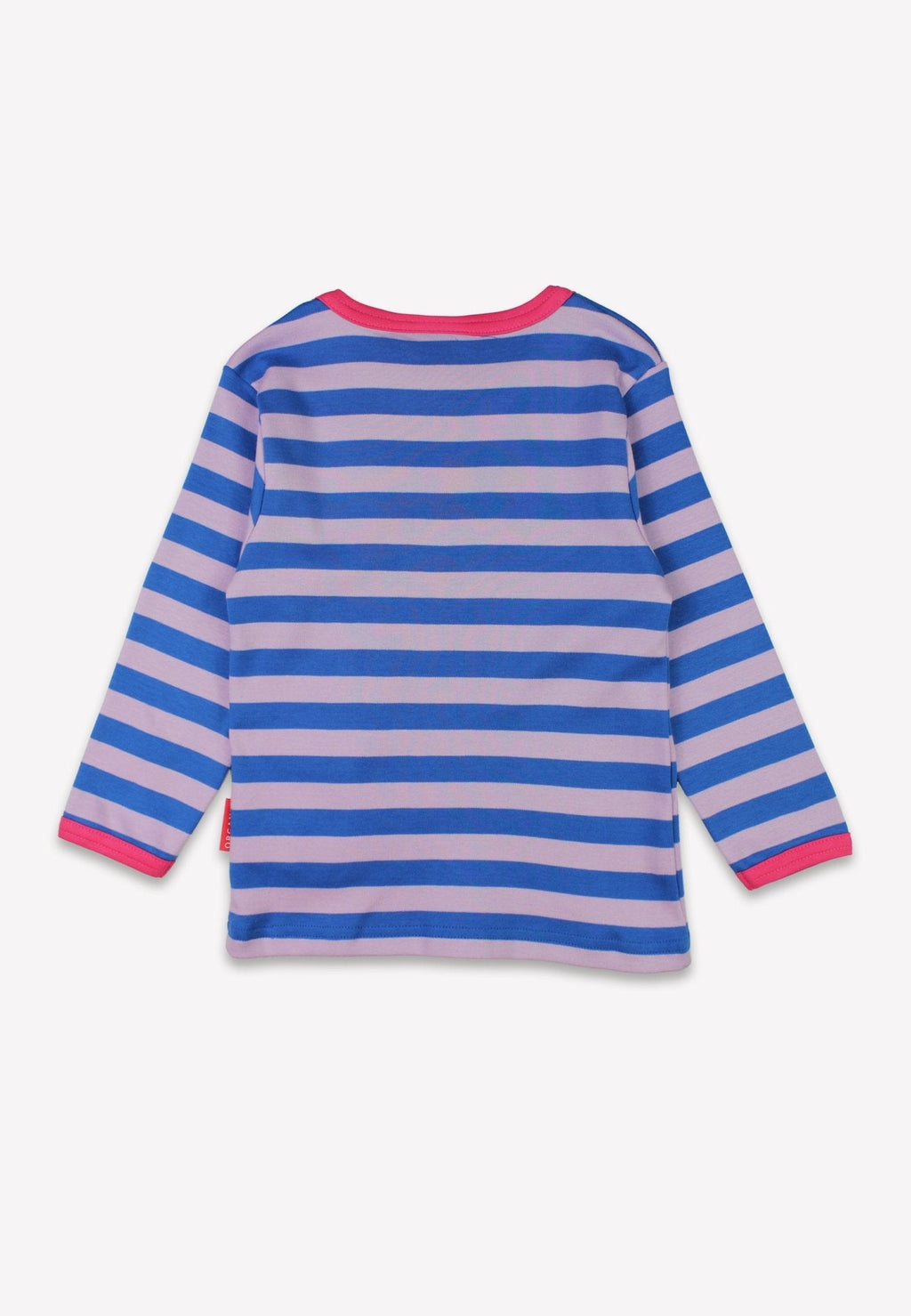 Organic Striped Daisy Applique Long Sleeved T Shirt
