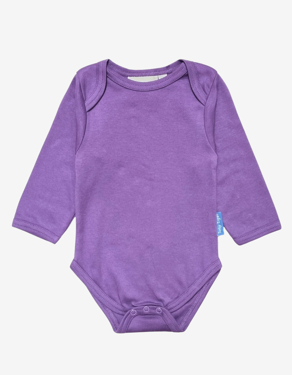 Organic Purple Long Sleeved Baby Bodysuit
