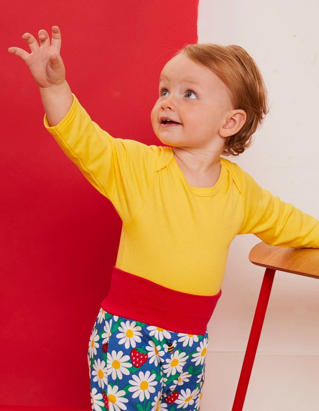 Organic Yellow Long Sleeve Baby Bodysuit