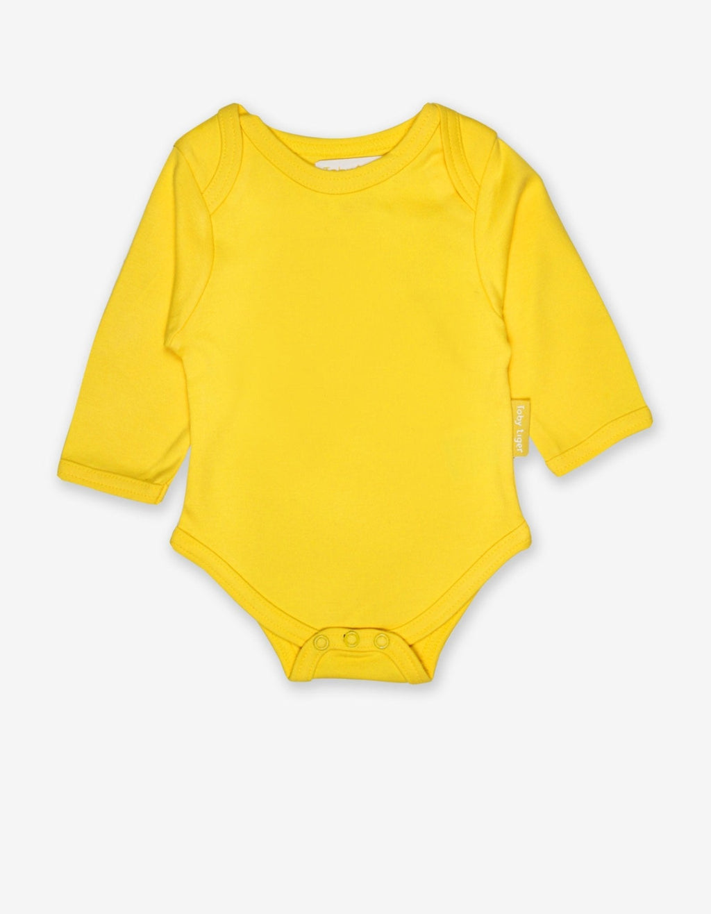Organic Yellow Long Sleeve Baby Bodysuit
