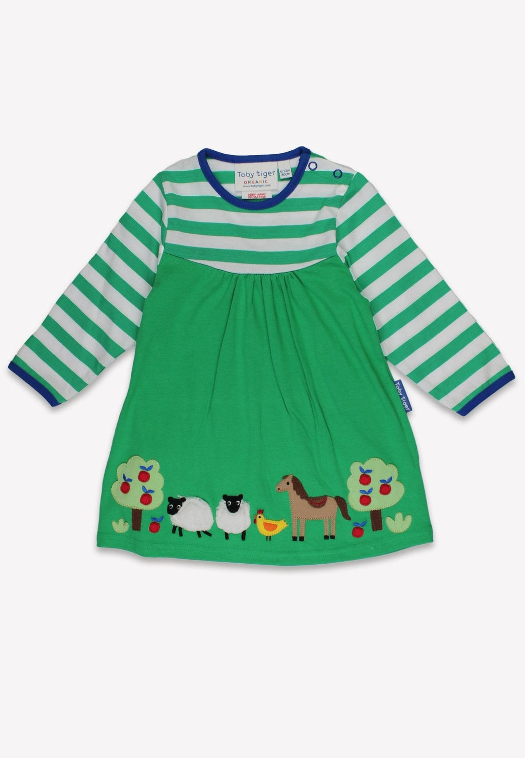 Organic Hillside Applique T-shirt Dress for Little Ones