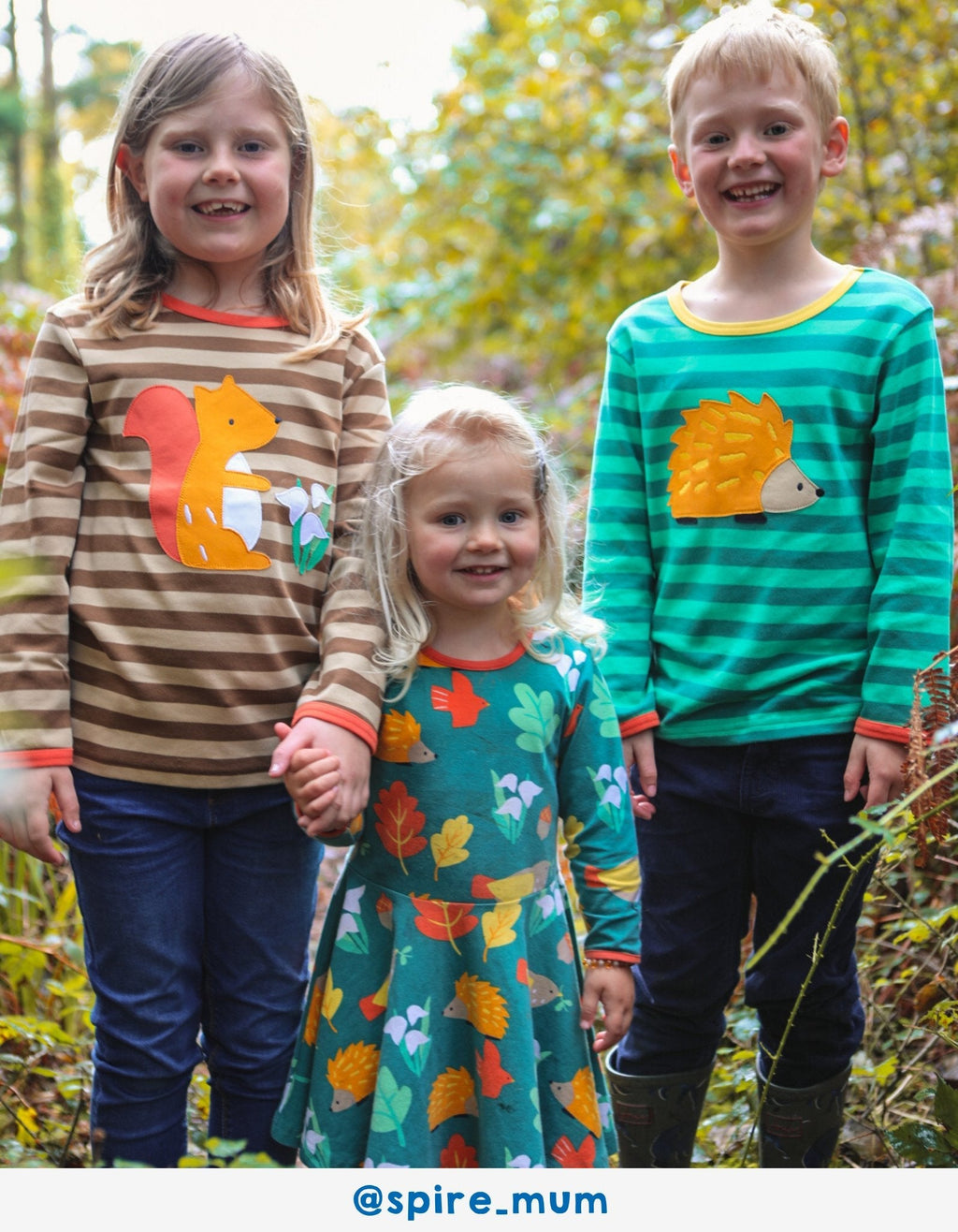 Organic Autumn Print Skater Dress