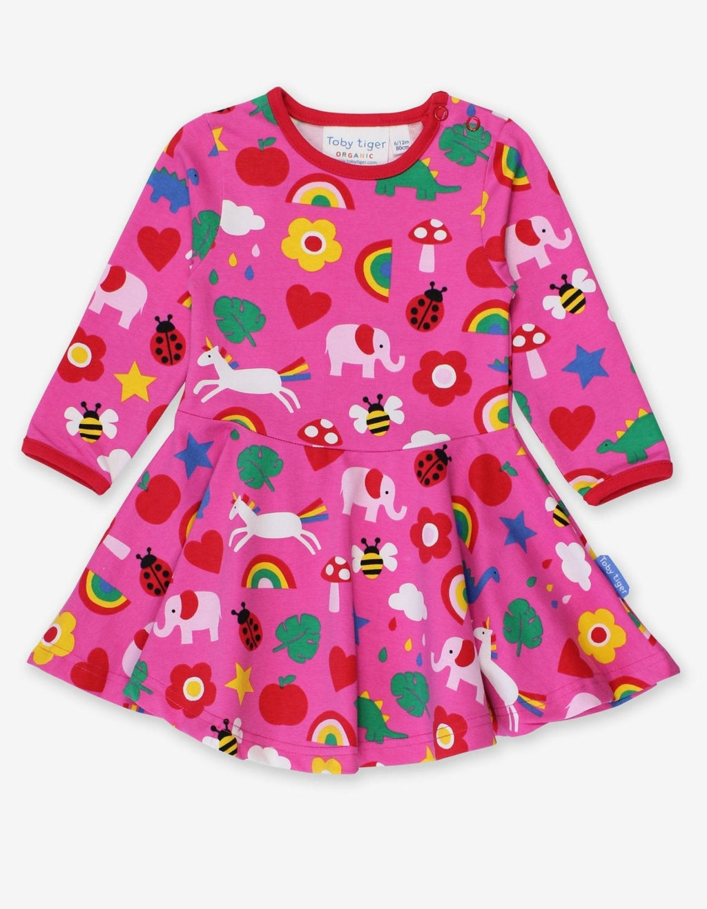 Organic Magical Mix Up Print Skater Dress