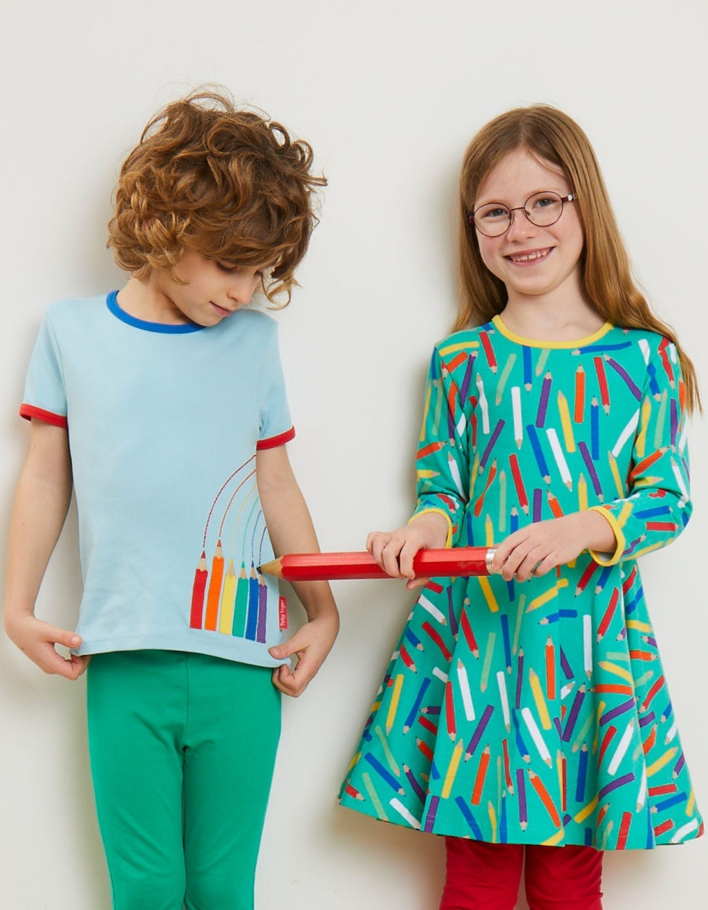 Organic Art Print Skater Dress for Kids