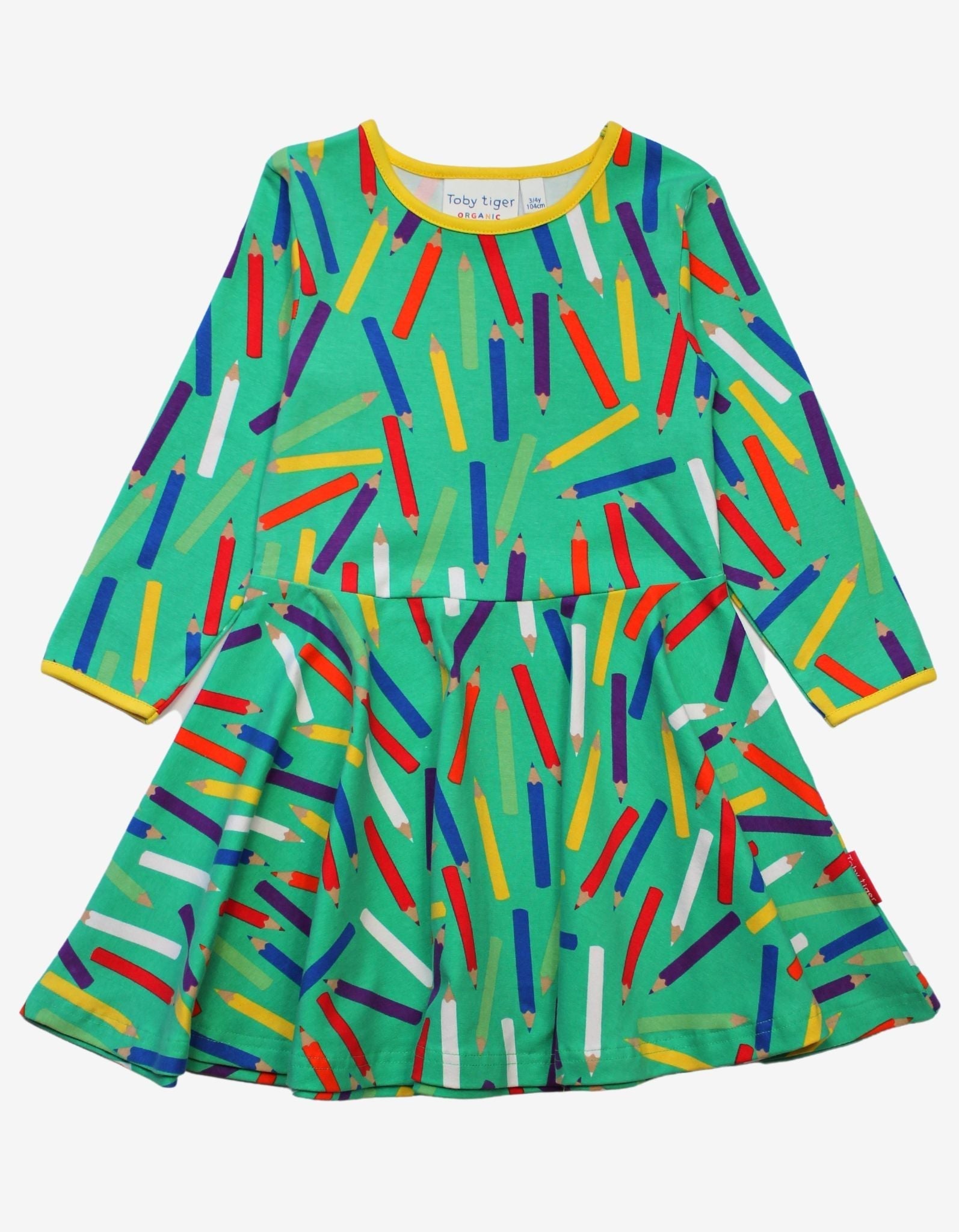 Organic Art Print Skater Dress for Kids