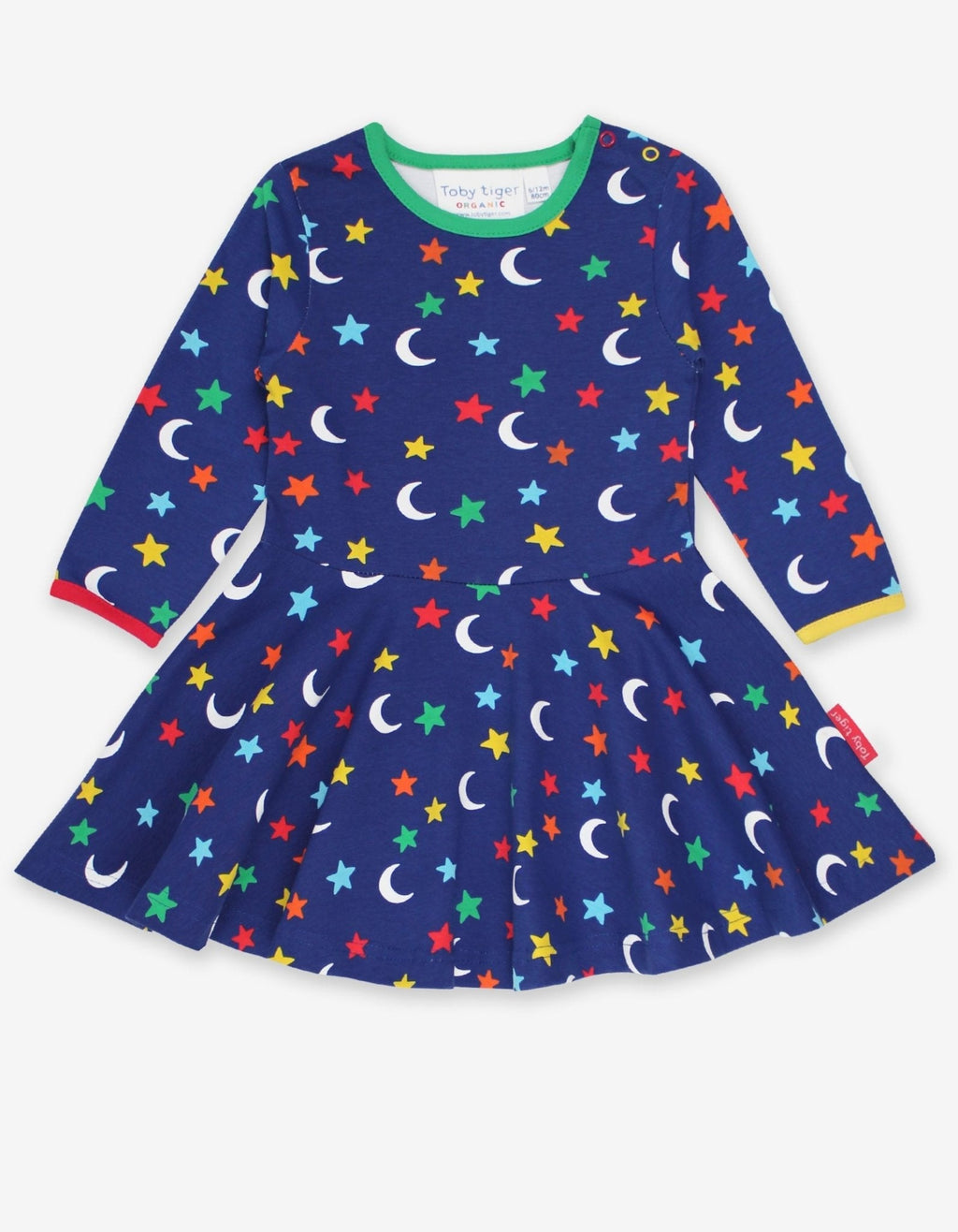 Organic Star Print Skater Dress for Little Ones