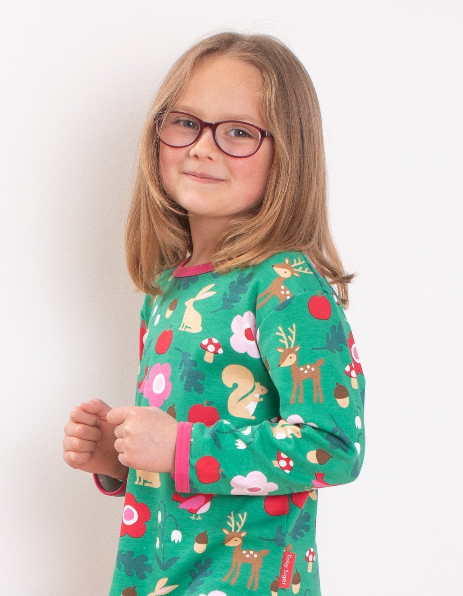 Organic Forest Adventure Long Sleeve Shirt for Kids