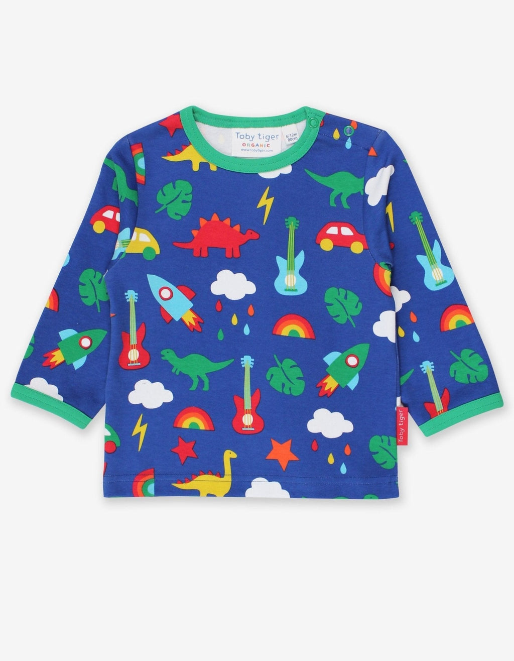 Organic Playtime Mix Up Print Long Sleeved T Shirt