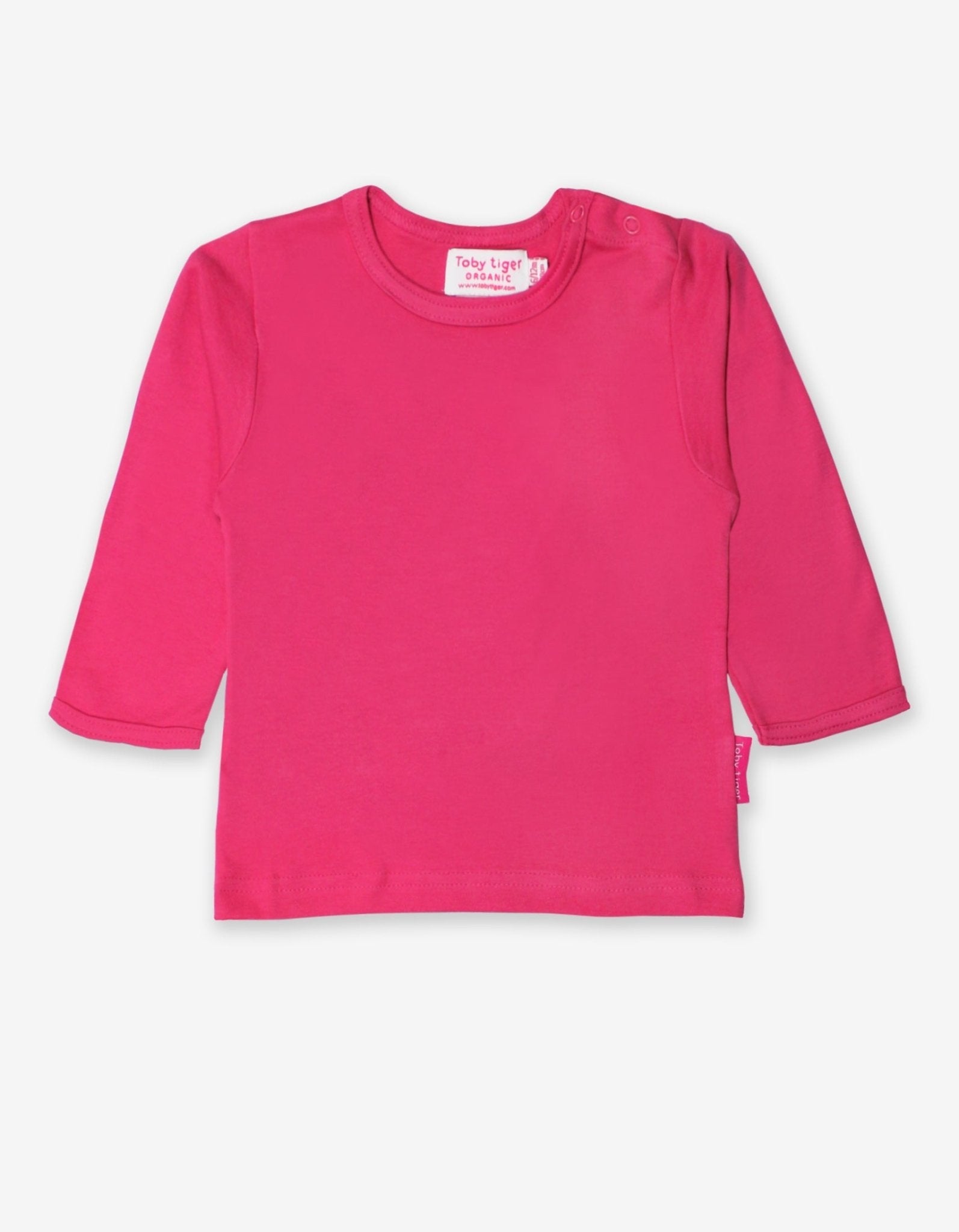 Organic Pink Long Sleeved T-Shirt