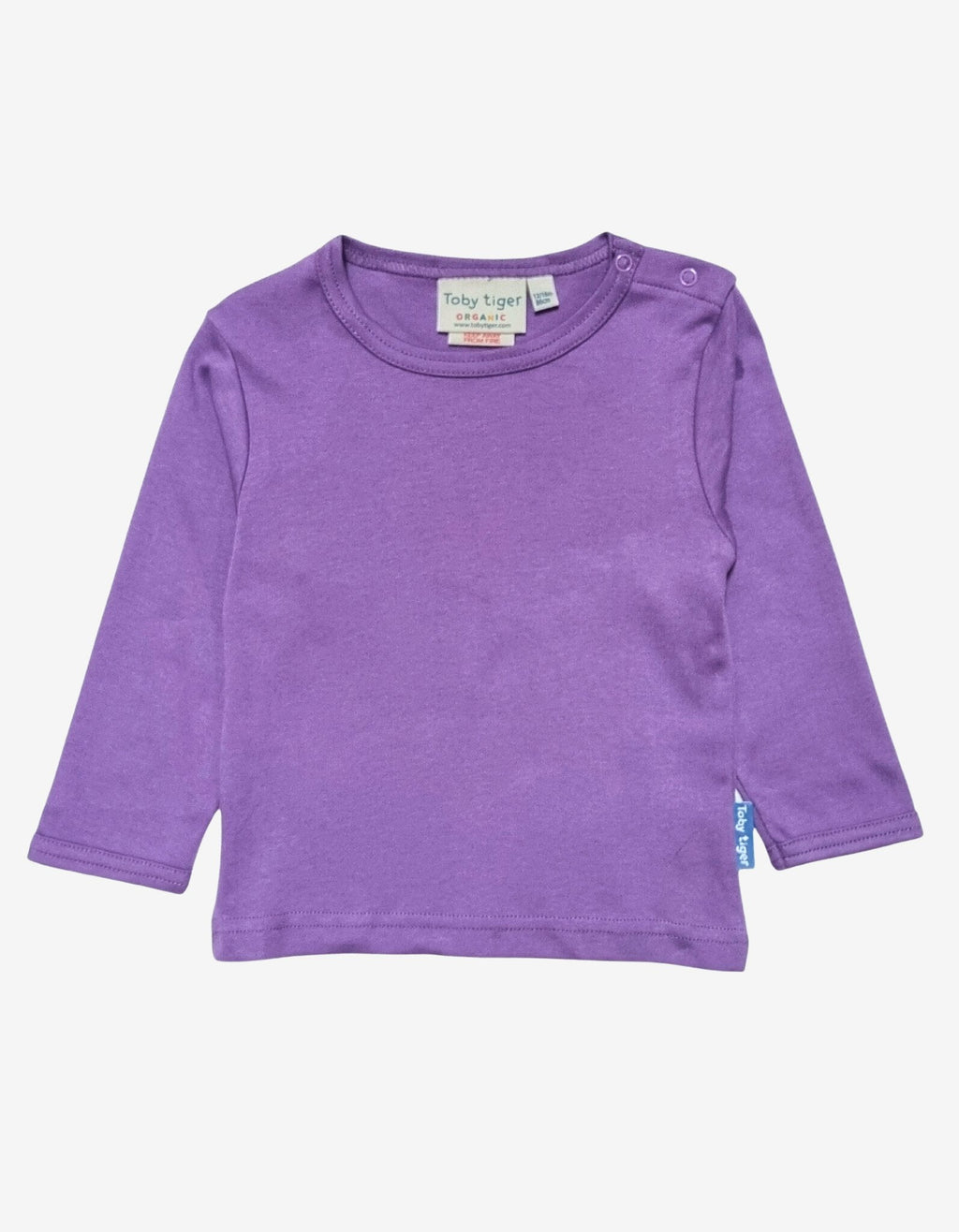 Organic Purple Long Sleeve T Shirt for Kids