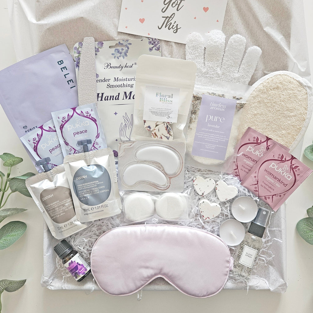 Luxury Relaxation Pamper Box with Natural Skincare and Wellness Essentials