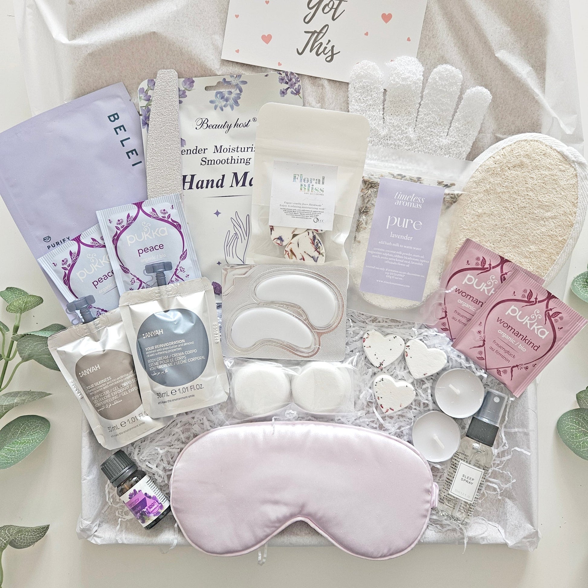 Luxury Relaxation Pamper Box with Natural Skincare and Wellness Essentials