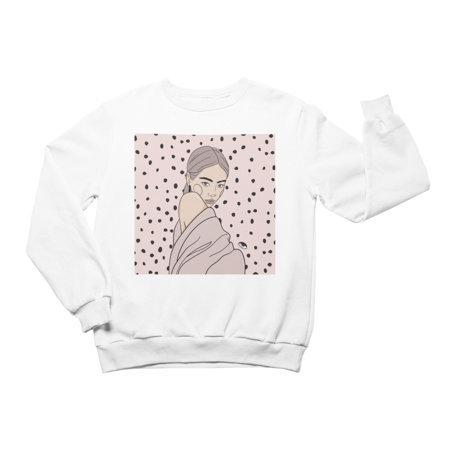 Unisex Crewneck Sweatshirt with Illustration - Maddy