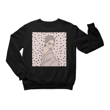 Unisex Crewneck Sweatshirt with Illustration - Maddy