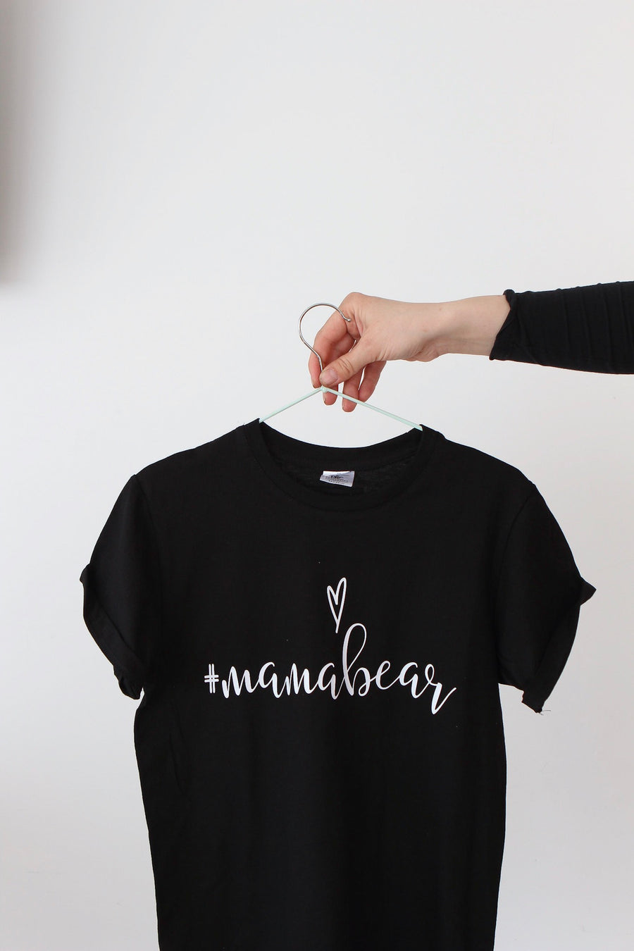 Oversized Organic Cotton T-Shirt – Cute #mamabear Message by Black Giraffe Brand at www.brixbailey.com