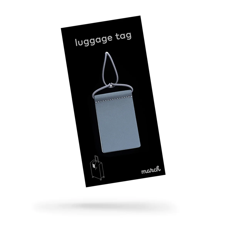 Reflective & Writable MARCH Luggage Tag – Stand Out & Secure by March Design Studio at www.brixbailey.com
