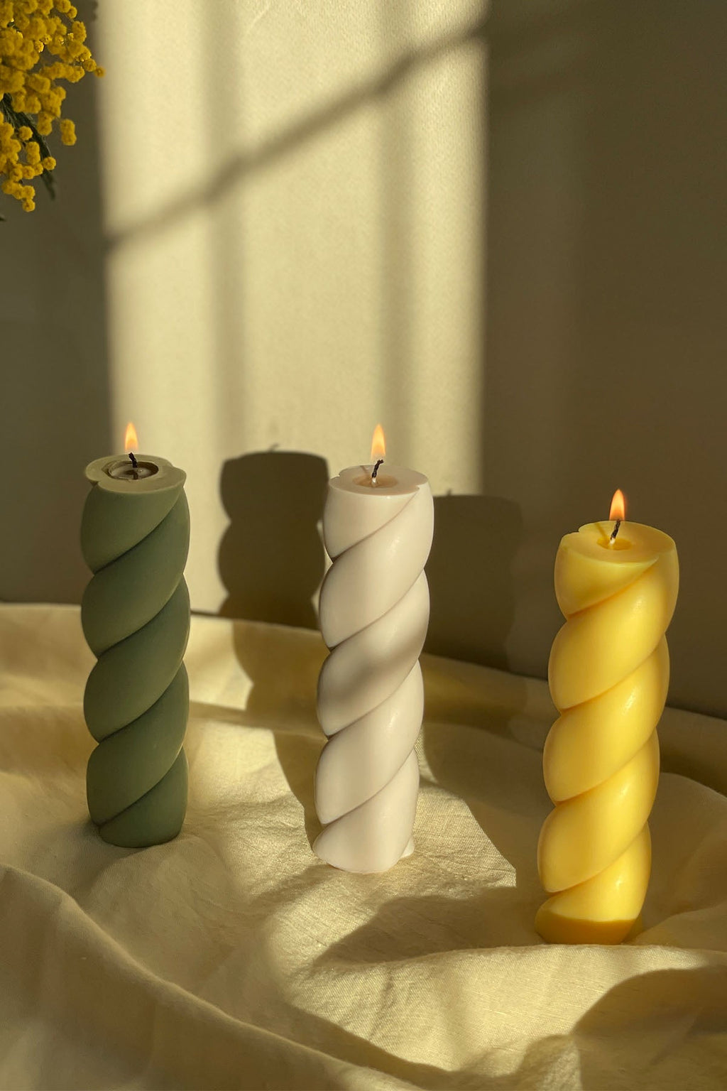 Marshmallow Shaped Pillar Candle