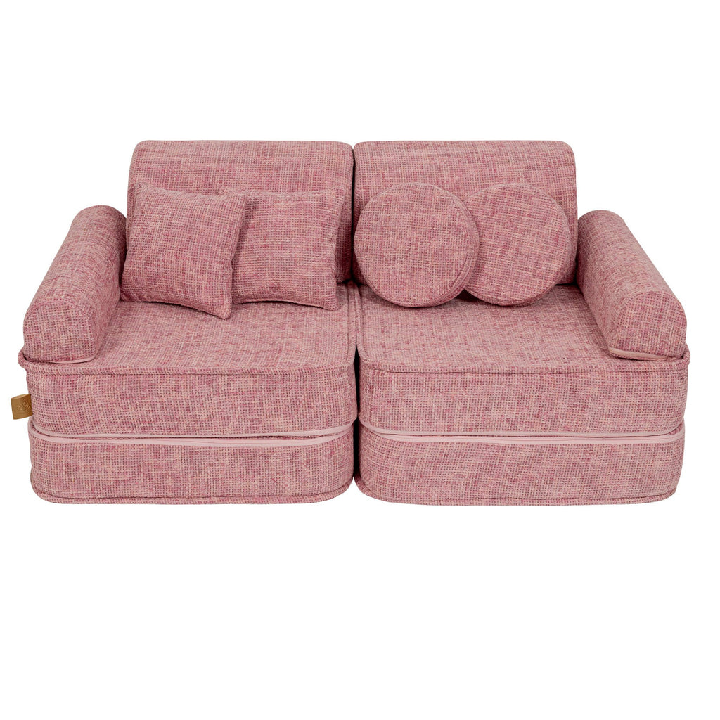 Medium Modular Sofa for Kids - Tangle Bubblegum Pink