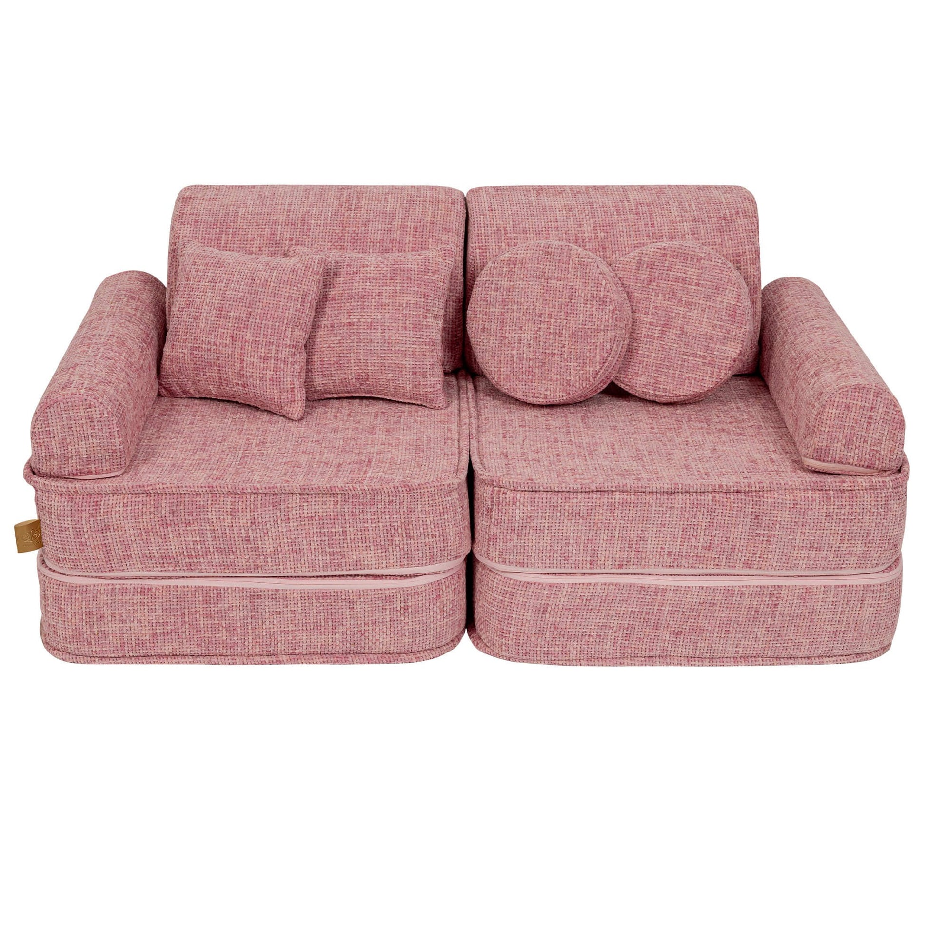 Medium Modular Sofa for Kids - Tangle Bubblegum Pink