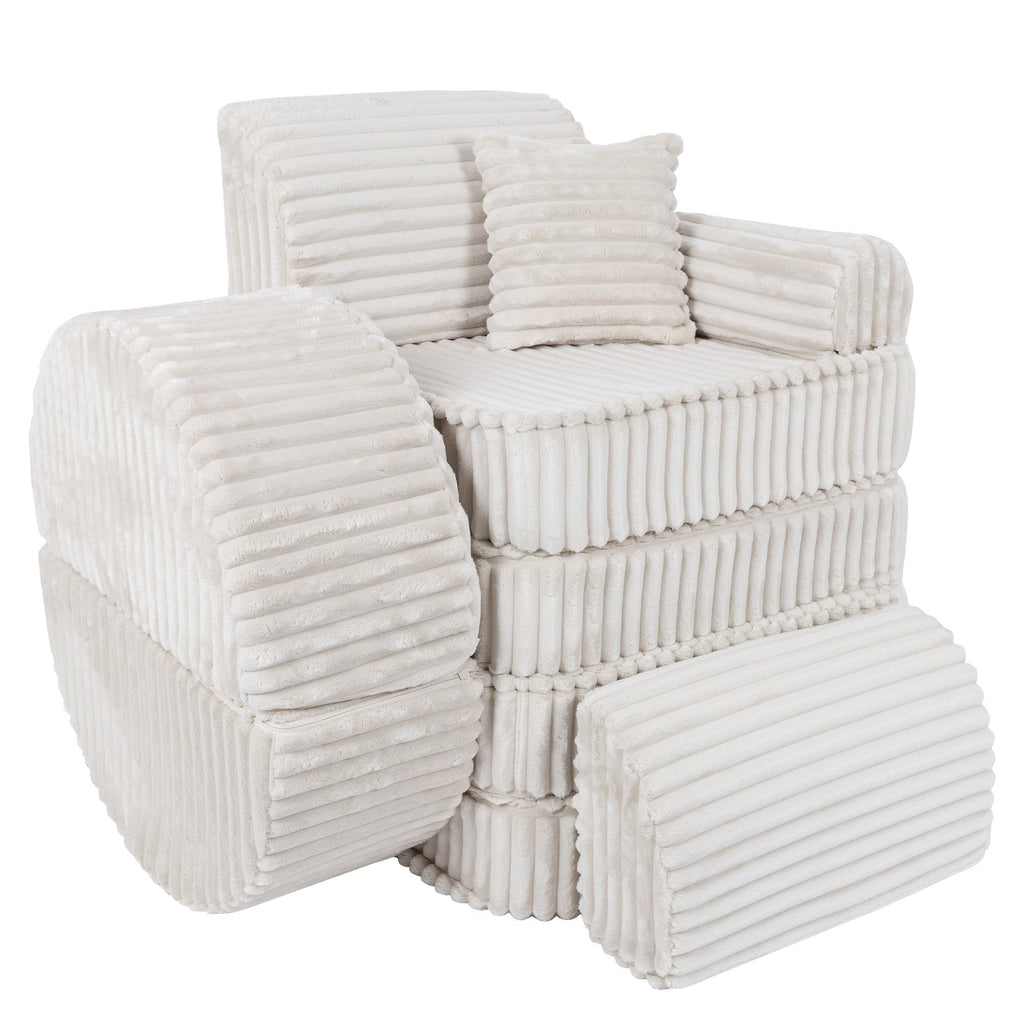 Medium Plus Kids Sofa – Compact, Stylish, and Comfortable - Versatile & Safe for Children by MeowBaby at www.brixbailey.com