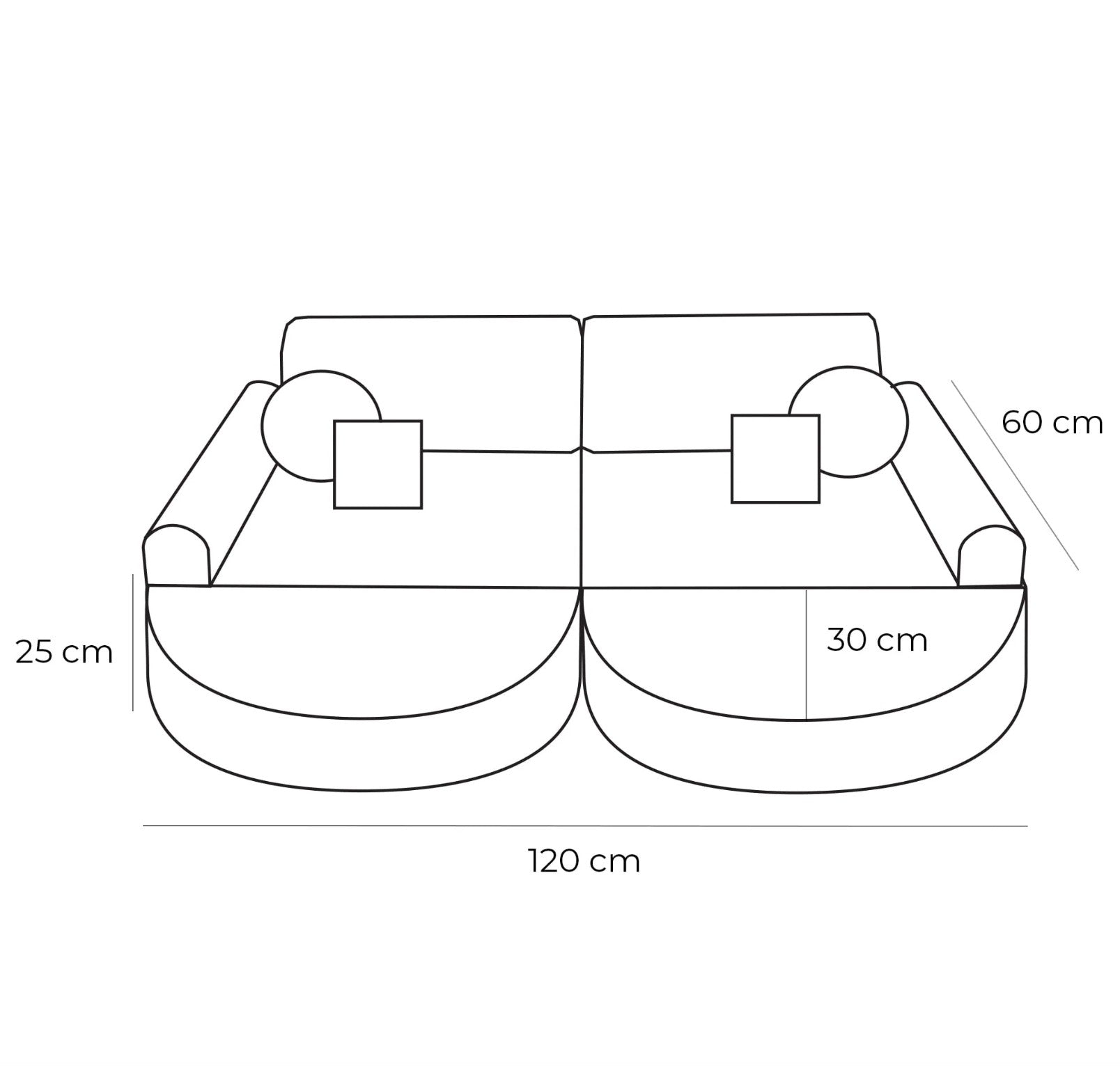 Medium Plus Kids Sofa – Compact, Stylish, and Comfortable by MeowBaby at www.brixbailey.com