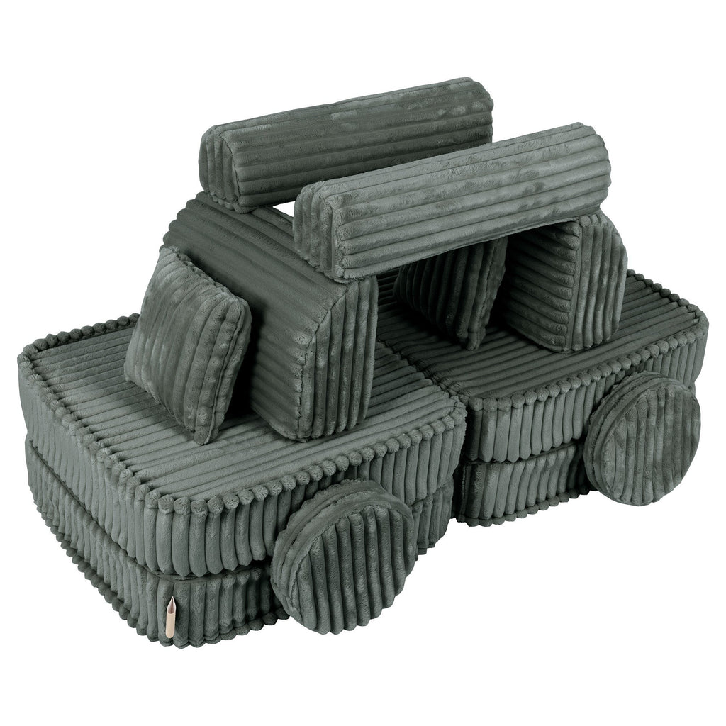 Transform Your Child's Space with the Medium Kids Sofa - Versatile & Safe Modular Design by MeowBaby at www.brixbailey.com