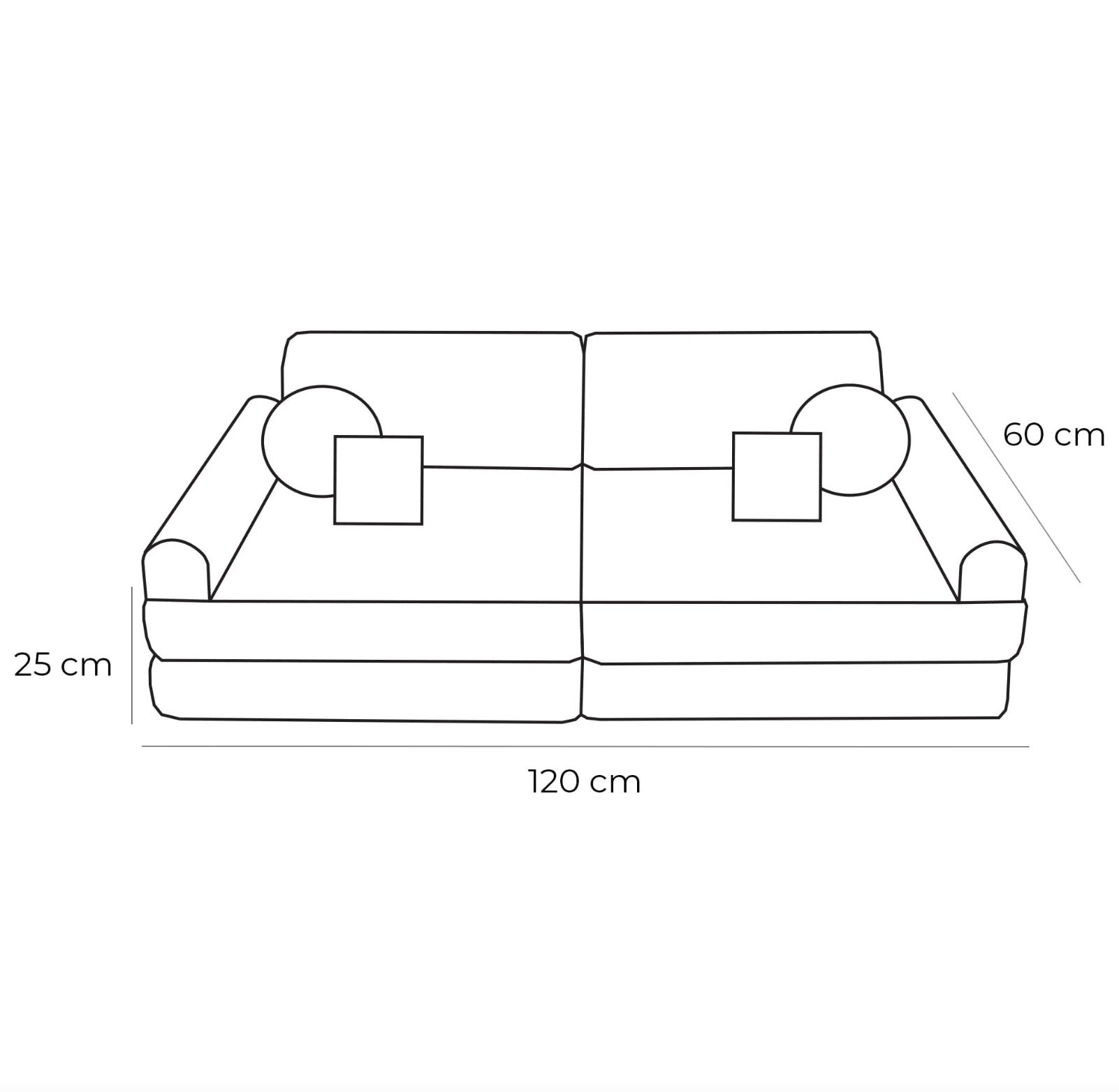 Medium Kids Sofa – Compact, Stylish, and Comfortable by MeowBaby at www.brixbailey.com