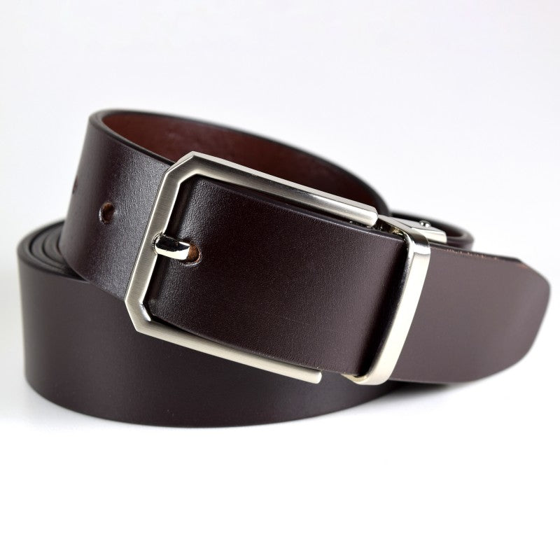 Full-Grain Leather Belt – Adjustable & Nickel Buckle by Papillon at www.brixbailey.com