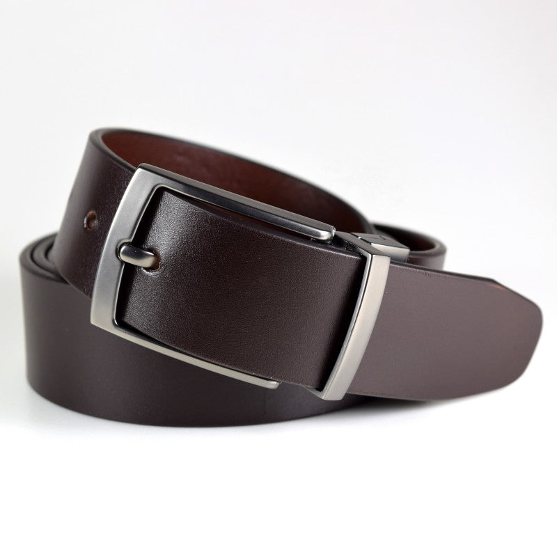 Full-Grain Leather Belt – Adjustable & Nickel Buckle by Papillon at www.brixbailey.com