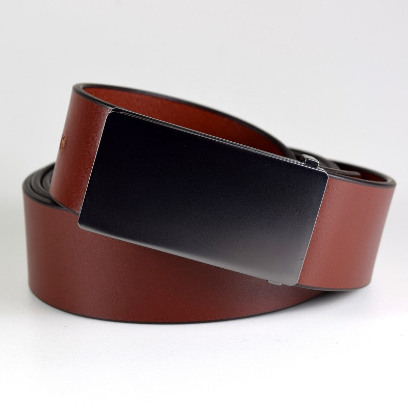 Full-Grain Leather Belt – Adjustable & Vegetable-Tanned by Papillon at www.brixbailey.com